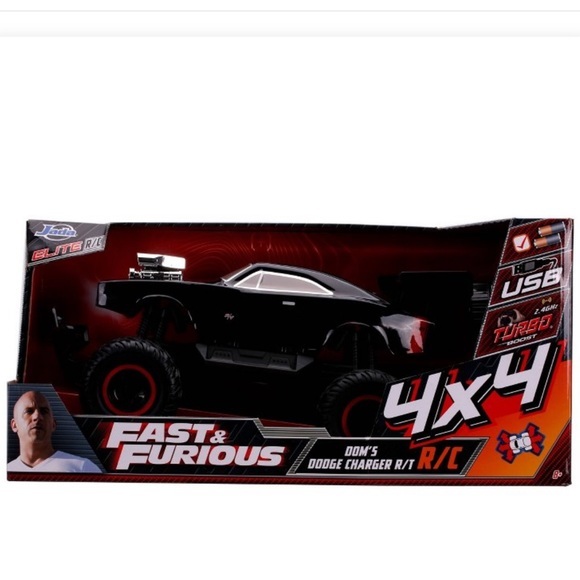 Jada’s Toys Fast & Furious 4x4 Dom's Dodge Charger Elite RC Remote Control Car - Picture 4 of 11